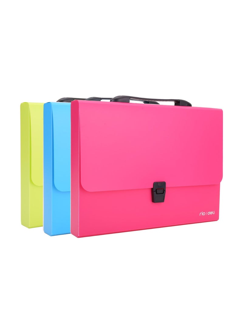Deli 3-Piece Rio Document Case Multicolour - Image 1