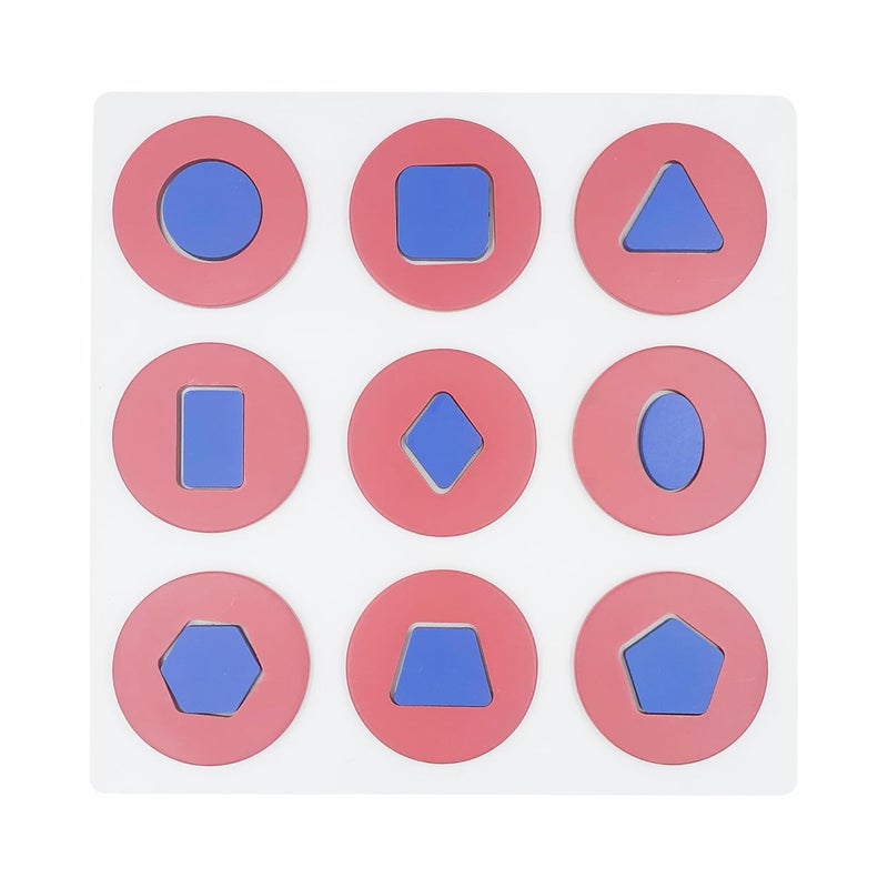 Tantrums Multicolor Educational Geo Shape Circle Puzzle Logic Game for Early Childhood Development - Image 1