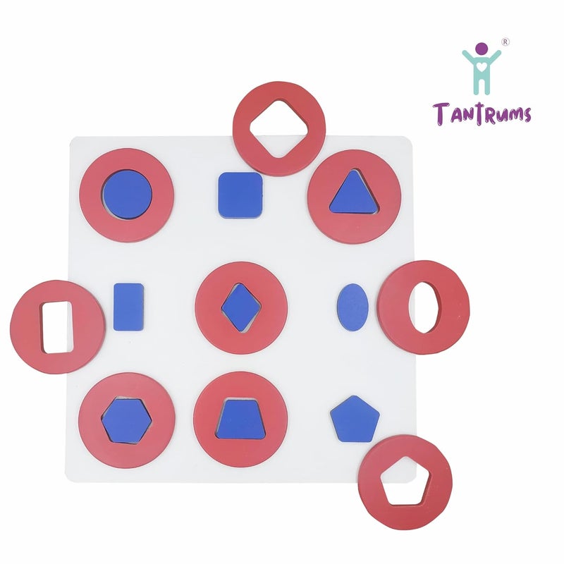 Tantrums Multicolor Educational Geo Shape Circle Puzzle Logic Game for Early Childhood Development - Image 2