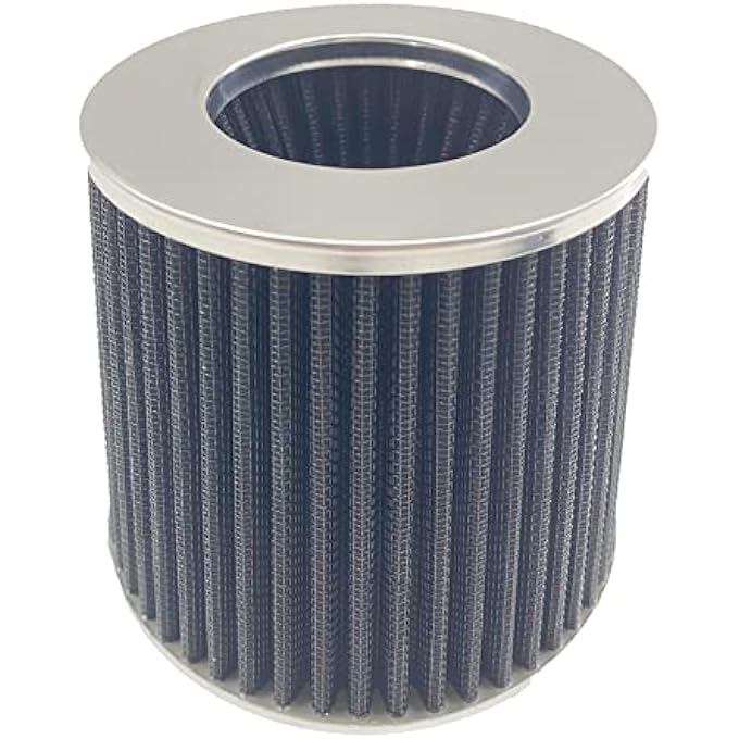 MOOSUN 3" Universal Cold Air Intake Kit Intake Pipe Kit Aluminium Automotive Air Intake Air Filter Induction Flow Hose Pipe Kit Black Filter - Image 5