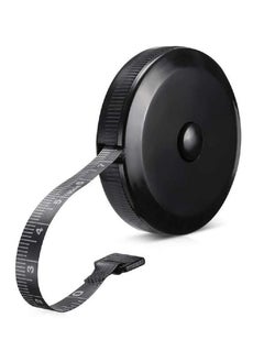 HaHaHai Soft Tape Measure Retractable Measuring for Body Fabric Sewing Tailor Cloth Knitting Craft Weight Loss Measurements Retractable Black Dual Sided Tape Measure Body Measuring 1 Pack  - Image 1