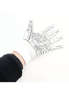 PRO 2 pieces of hand massage gloves, acupoint gloves, palm hand reflexology zone meridian therapy gloves  - Image 2