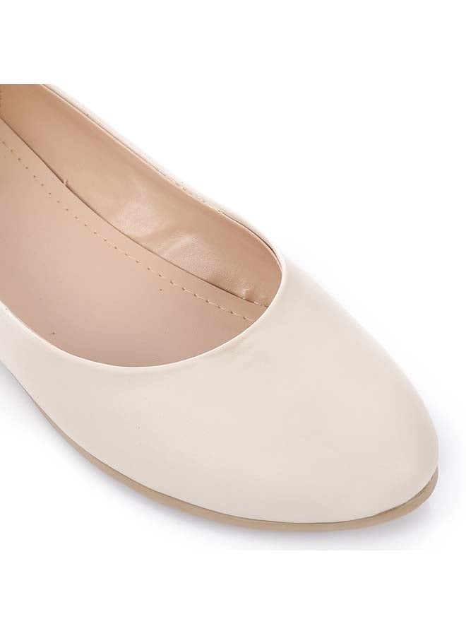ICE CLUB ICE CLUB Beige Simple Soft Glide Ballets - Image 5