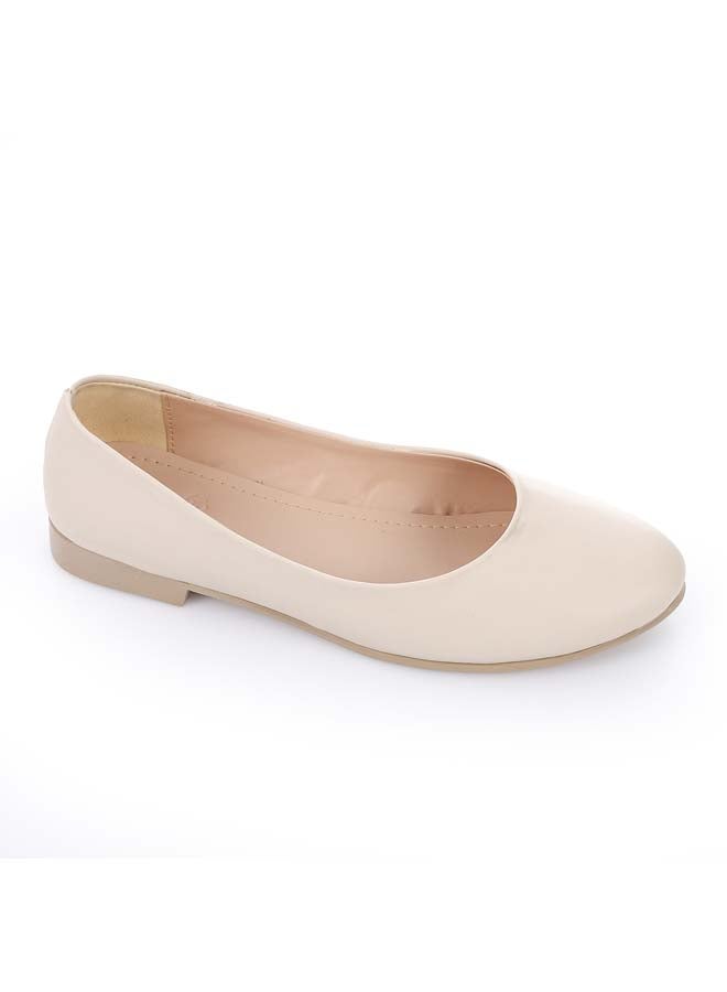ICE CLUB ICE CLUB Beige Simple Soft Glide Ballets - Image 1