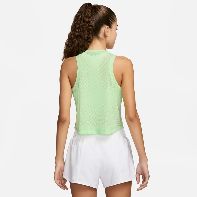 Nike Green Women's One Classic Breathe Dri-FIT Cropped Tank Top for Women | Best Price UAE