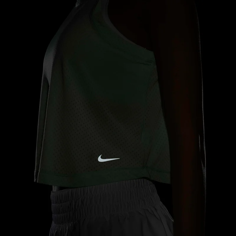 Nike Green Women's One Classic Breathe Dri-FIT Cropped Tank Top for Women | Best Price UAE