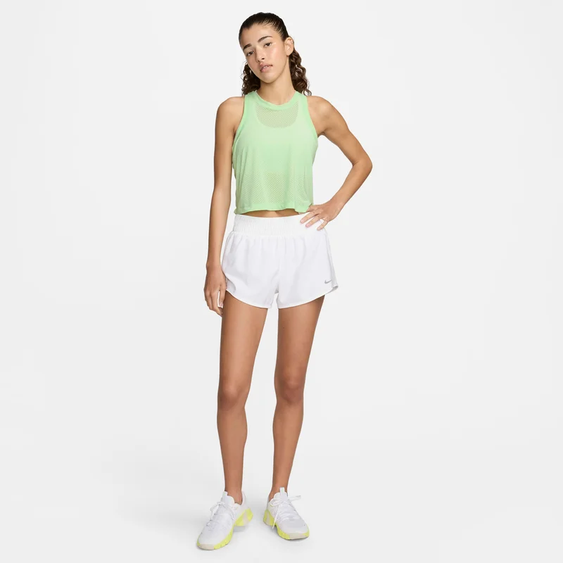 Nike Green Women's One Classic Breathe Dri-FIT Cropped Tank Top for Women | Best Price UAE
