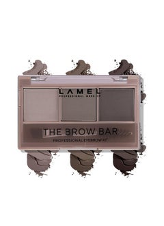 LAMEL LAMEL Brow Bar Professional Eyebrow Palette - Define, Fill and Shape Brows, Long-lasting, Easy to Blend, Customizable Looks, 401-4.5g/ 0.15oz. (Mid Brown)  - Image 1