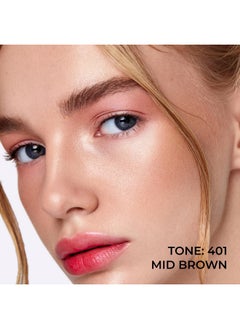 LAMEL LAMEL Brow Bar Professional Eyebrow Palette - Define, Fill and Shape Brows, Long-lasting, Easy to Blend, Customizable Looks, 401-4.5g/ 0.15oz. (Mid Brown)  - Image 2