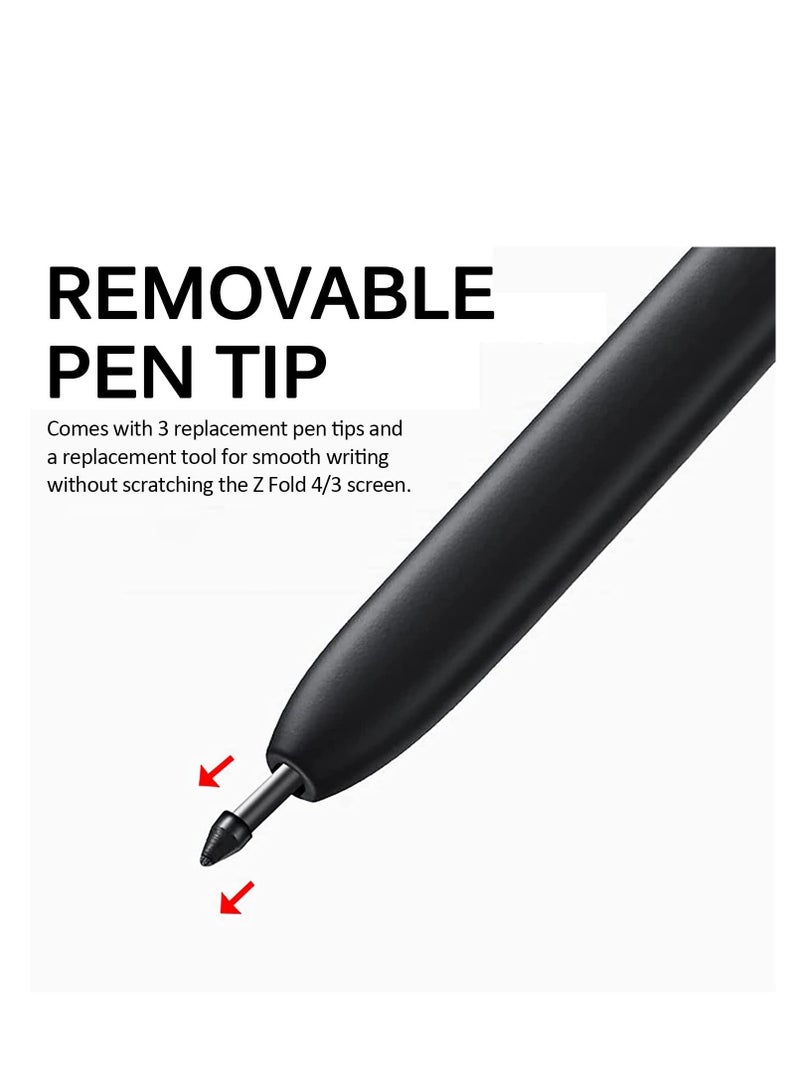 For Samsung Galaxy Z Fold 4/Z Fold 3 S Pen Stylus, No Charging and High Sensitive, Replacement S Pen for Galaxy Z Fold 4/Galaxy Z Fold 3 (Black) - Image 4