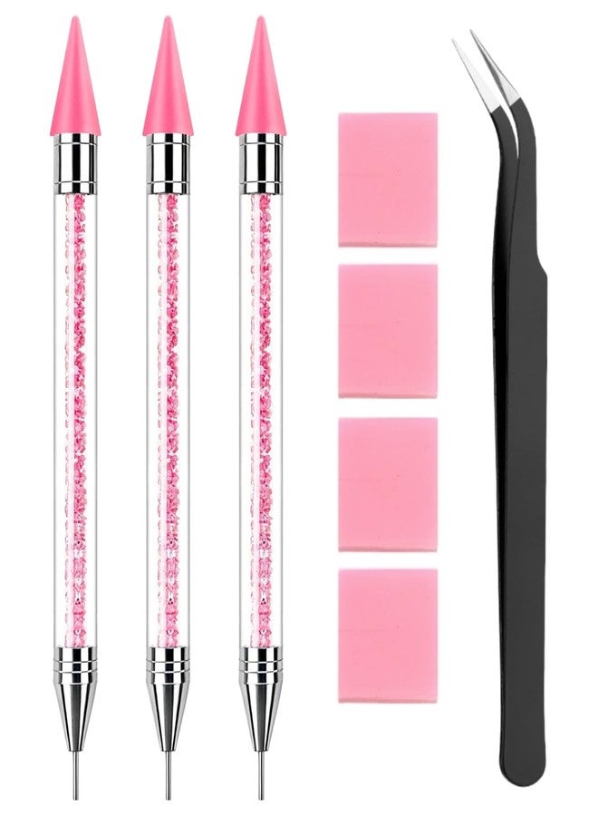 NFRBTD Rhinestone Picker Tool, 3 Pack Rhinestone Pen Bedazzling Pen with Tweezer - Image 1