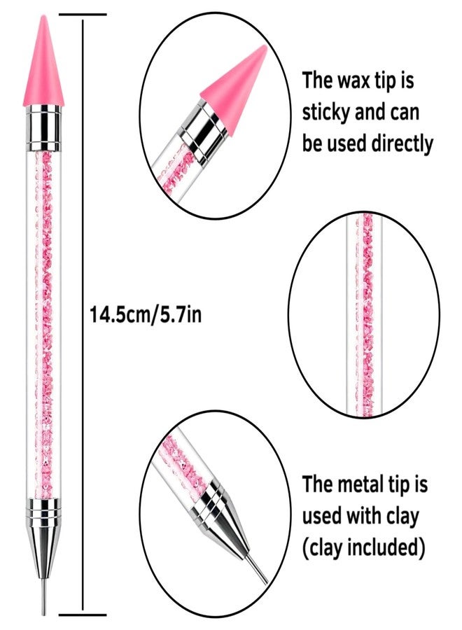 NFRBTD Rhinestone Picker Tool, 3 Pack Rhinestone Pen Bedazzling Pen with Tweezer - Image 2