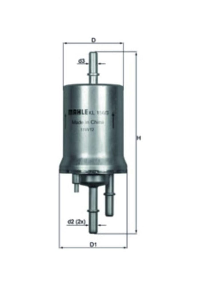 MAHLE KL 156/3 Fuel Filter - Image 3