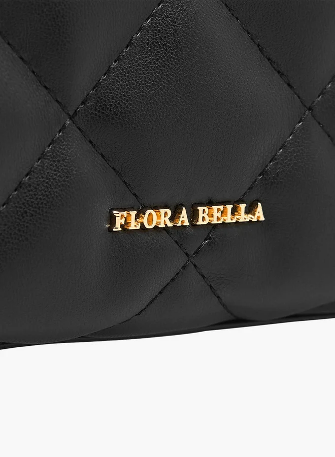 Flora Bella By Shoexpress Quilted Crossbody Bag with Detachable Shoulder Strap