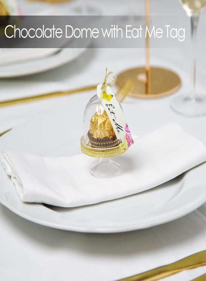 توكينج تيبلز ٢٤ غطاءً صغيرًا للكيك، مجموعة زينة لحفلات شاي أليس في بلاد العجائب، هدايا حفلات مميزة، دعائم طاولة ماكارون على شكل صانع القبعات المجنون، ديكورات أعياد ميلاد الأطفال، حفلات توديع العزوبية، حفلات استقبال المولود، هدايا زفاف بريدجرتون - Image 3