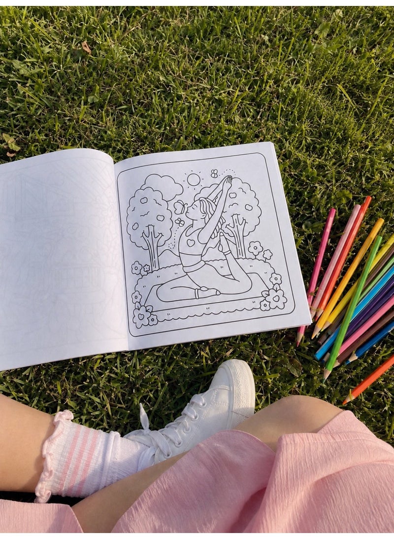 كتاب تلوين "Simple Joys" برسومات سهلة وبارزة - لتخفيف التوتر والقلق للبالغين والمراهقين - 24 تصميماً مريحاً من الحياة اليومية - Image 5