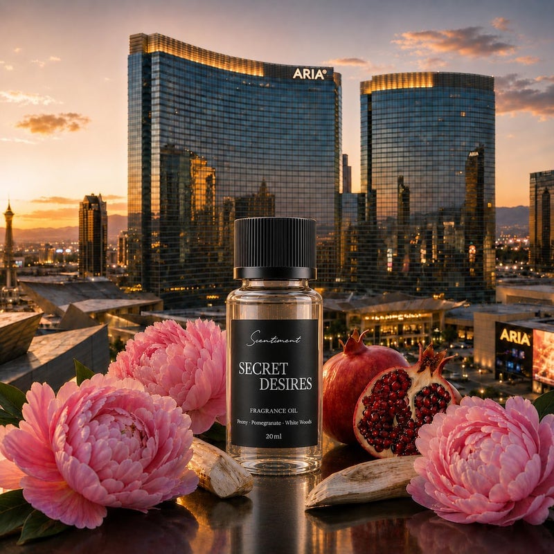 Scentiment Secret Desires Diffuser Oil - Premium Hotel Scent with Notes of Peony, Pomegranate & White Woods Home Scent, Hotel Fragrance Oil Diffuser Refill - 0.68 fl oz (20 mL) - Image 1