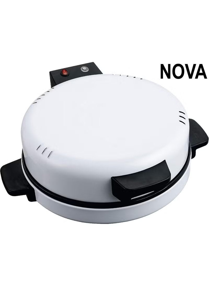 NOVA NT-173ABM Arabic Bread & Pizza Maker 1800W | Electric Saj Cooker for Pita, Khubz & Pizza | Non-Stick Heating Plate | Fast Heat Up Flatbread Machine | Compact Home Kitchen Baking Appliance - Image 1