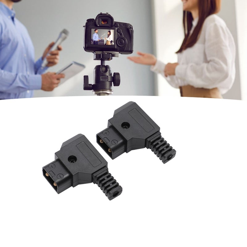 2 قطعة من مجموعة موصلات د تاب ذكر لبطارية مقبض V وقلادة V، وبطارية كاميرا DSLR، وبطارية مقبض ذهبي، ومراقب الكاميرا - Image 4