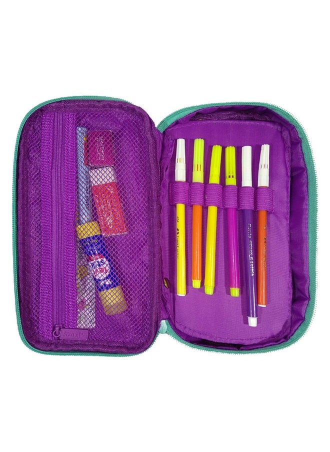 SMILY KIDDOS Smily Kiddos | Multipurpose Pencil Case Pencil case | Pencil Box for Kids/Boys/Girls | Compass Box | School Stationary, Colour: Blue/Purple/Light Blue/Pink/Black  - Image 4