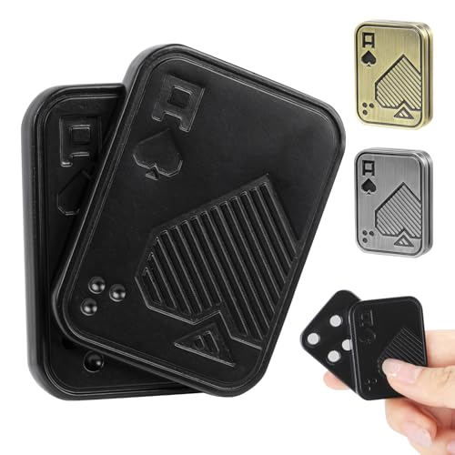 ITOKEY Fidget Toys Adults Metal Magnetic Fidget Slider EDC Poker Cards Fidget Toy Sensory Desk Toys Fidget Clicker Cool Gadgets for Anxiety and Stress Unique Gifts for Men ADHD Adults - Image 1