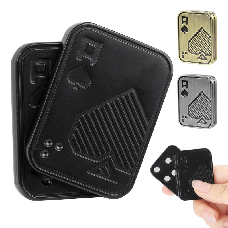 ITOKEY Fidget Toys Adults Metal Magnetic Fidget Slider EDC Poker Cards Fidget Toy Sensory Desk Toys Fidget Clicker Cool Gadgets for Anxiety and Stress Unique Gifts for Men ADHD Adults - Image 3