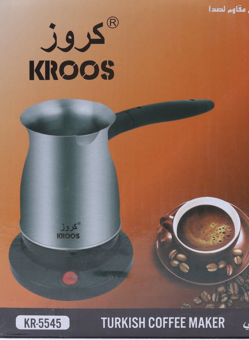 KROOS Turkish Coffee Kettle Stainless Steel 500ml 600W - Image 2