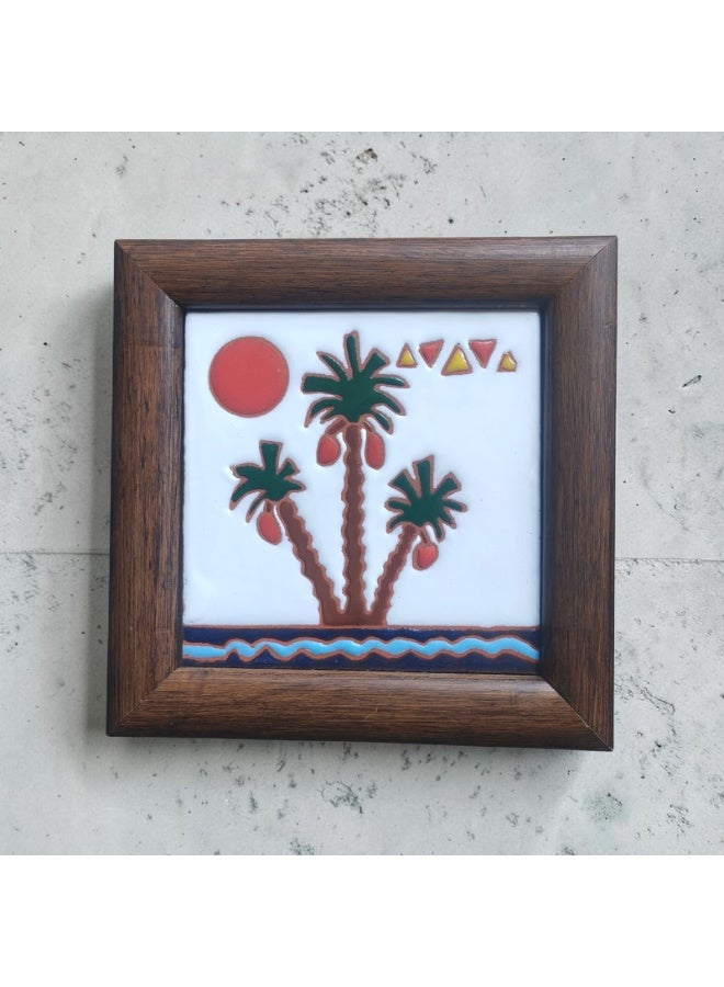 color zone pottery A ceramic and pottery frame - a unique decorative piece with a modern and distinctive touch - size 14*14 - Image 3