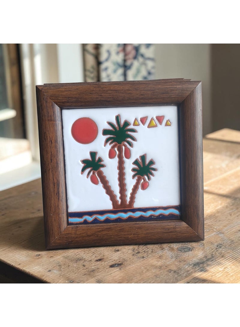 color zone pottery A ceramic and pottery frame - a unique decorative piece with a modern and distinctive touch - size 14*14 - Image 4