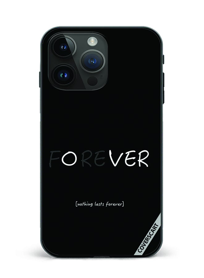 COVERSCART Protective Case Cover For Apple iPhone 15 Pro Max Forever Design Black - Image 1