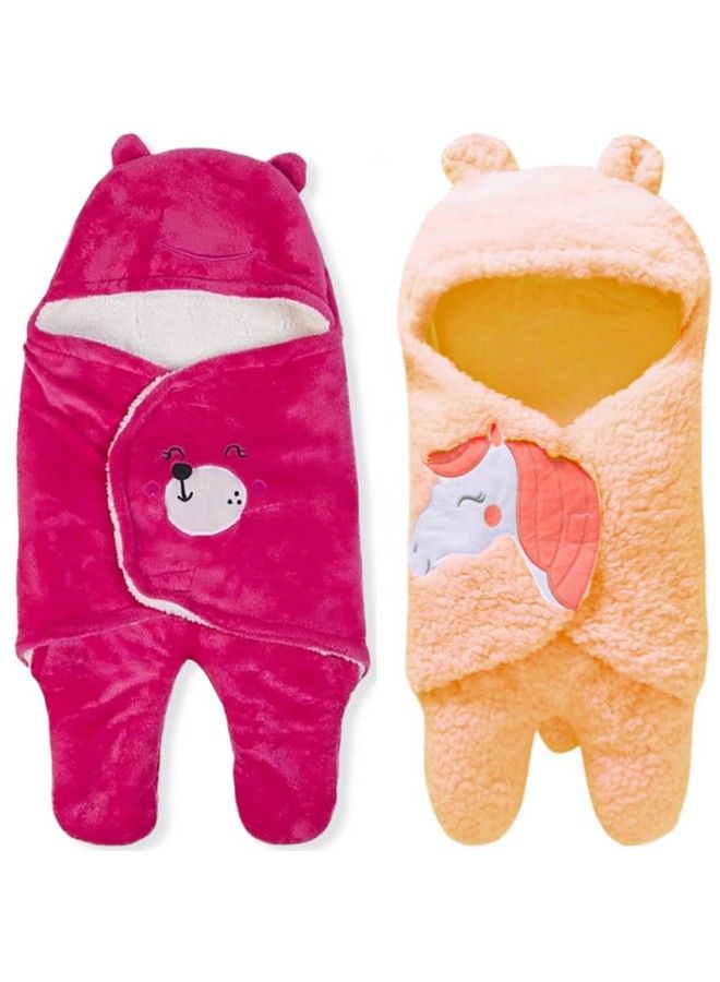 Brandonn Baby Blanket Newborn Pack Of Wearable Swaddle Wrapper Baby Sleeping Bag Baby Towel Bathrobe For Baby Boys And Baby Girls 0 6 Months Babies - Image 2