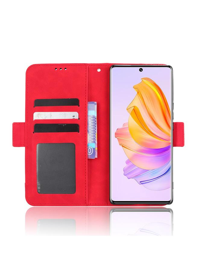 S-TOP Case For Honor 80 SE 5G Skin Feel Calf Texture Card Slots Leather Phone Case - Image 5