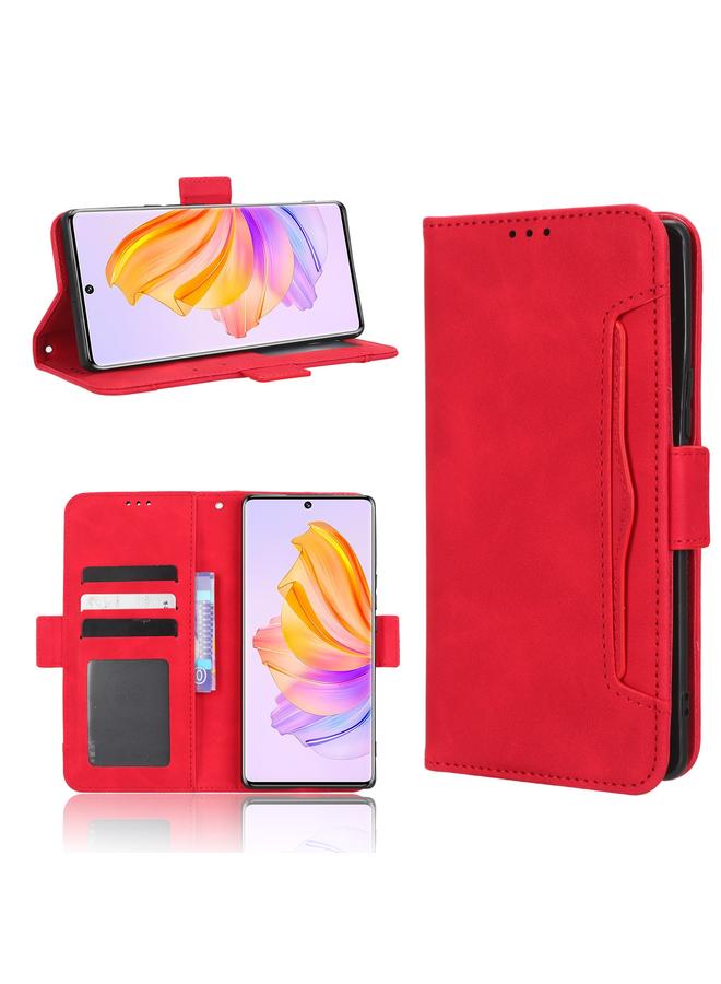 S-TOP Case For Honor 80 SE 5G Skin Feel Calf Texture Card Slots Leather Phone Case - Image 1