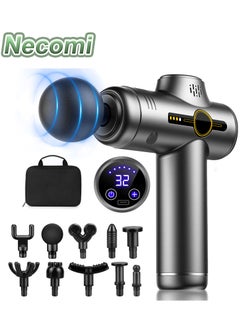 Necomi Massage Gun, Deep Tissue Massager with 10 Different Massage Heads with Storage Bag, 30 Speeds for Relieving Leg, Back and Body Pain and Eliminating Aches and Pains  - Image 1