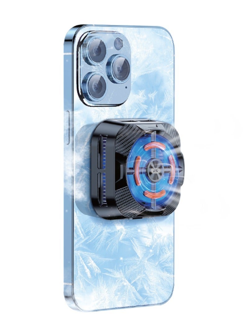 iSNUP Magnetic mobile phone cooler, iPad mobile phone cooling fan with semiconductor cooling chip, universal mobile phone radiator suitable for Tiktok live broadcast, outdoor Vlog, mobile games - Image 1