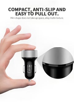 GROIC USB C Car Charger, PD 20W & Fast 66W QC3.0 Port Charger Adapter, Dual Super Charging with LED Display, Compatible iPhone, Samsung, iPad  - Image 3