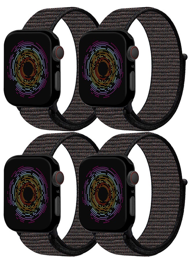 4 Pack Nylon Sport Loop Band Compatible with Apple Watch Bands 38mm 40mm 41mm Women Men Braided Elastic Wristbands Replacement Band for iWatch Series 7 6 5 4 3 2 1 SE - Image 2