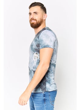 DeFacto Men Crew Neck Short Sleeves Graphic Printed T-Shirt, Multicolor  - Image 4