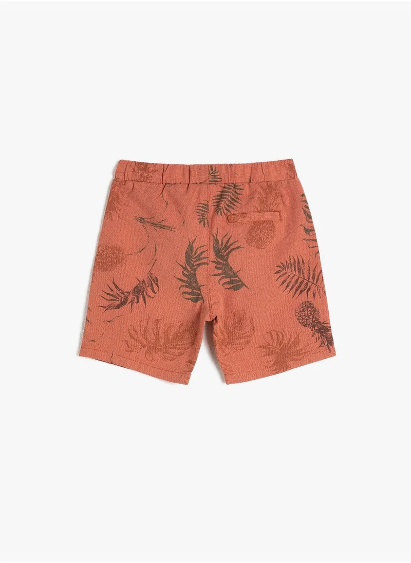 كوتون Linen Printed Shorts