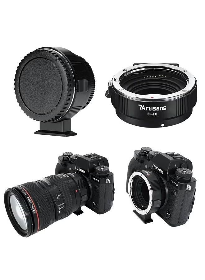 7artisans EF-FX Lens Adapter Auto-Focus Lens Speedbooster Converter Ring Compatible for EF/EF-S Mount,Sigma Lens Mount and Fuji X Mount Mirrorless Camera Lens - Image 4