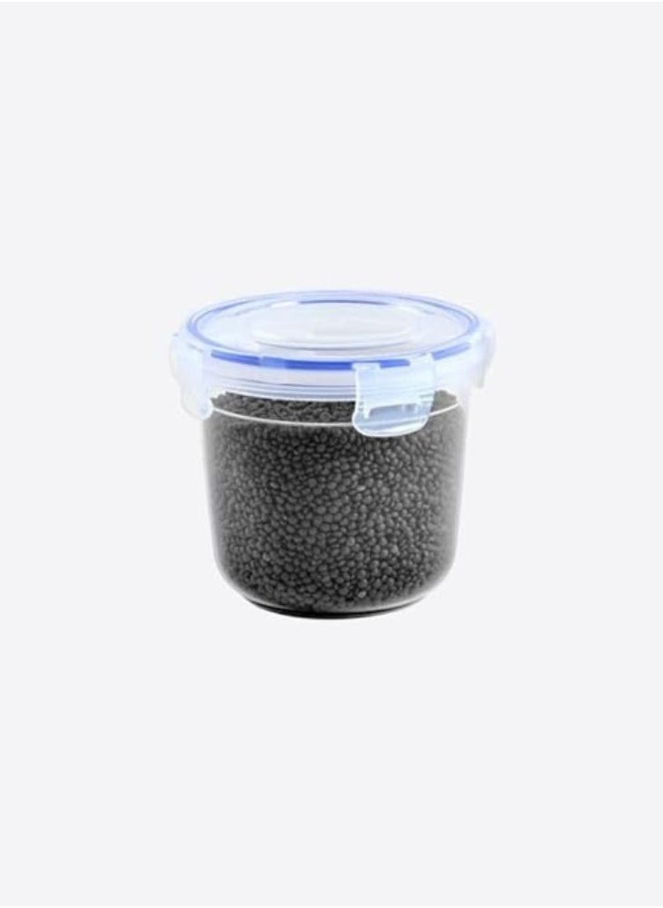 Generic - Dunya plastic BPA free rounded container box silicone lid seal airtight Lid Can be used for food Storage meal prep transparent (850 ml) - Image 1