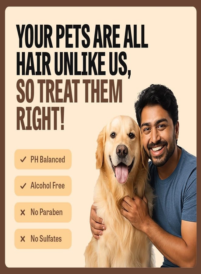 Petcrux Oatmeal Dog Shampoo 200ml - Sulphate & Paraben Free - Oatmeal with Goodness of Coconut & Lime - for Golden Retrievers, Labradors, Shih Tzu, German Shepherds - Image 2