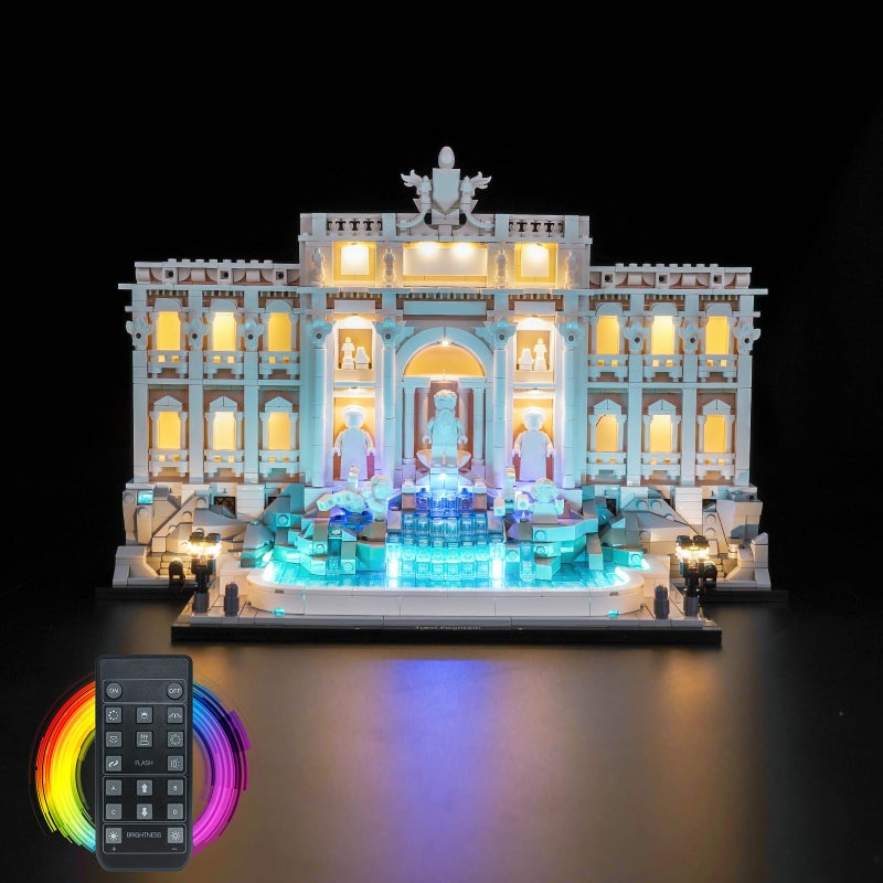 LocoLee Light kit Compatible with Lego Trevi Fountain No Model Only Light LED Lighting Accessories Compatible with Lego Roman Wishing Fountain 21062 RC Version - Image 3