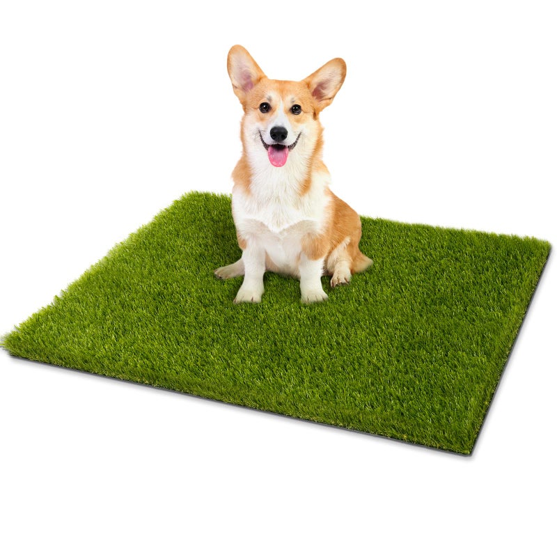 CooRug Fake Grass, 30 x 17 Inches Artificial Grass for Dogs, Realistic Turf for Indoor Outdoor Door Mat Balcony Patio Lawn Decoration - Image 1