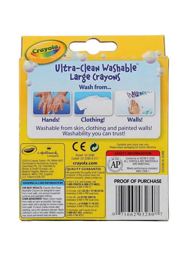 Crayola Washable Crayons Large 8 Colors/Box Total 12 Boxes - Image 4