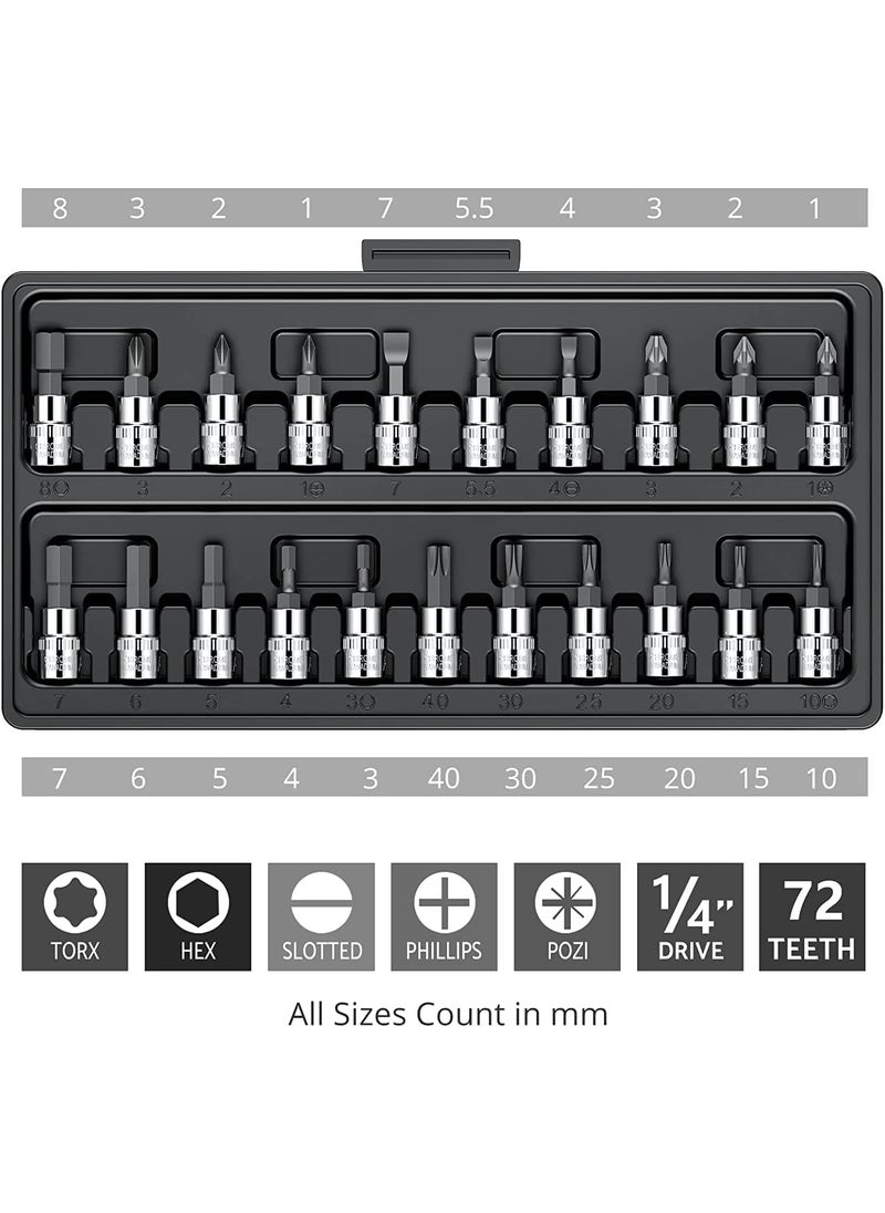 KWINTO Kwinto 46 In 1 Pcs Tool Kit Screwdriver and Socket SetHand Tool Kit Wrench Set Multi Purpose Combination Tool Case Precision Socket SetBike Tool Kit Set All Bike Car Tool Kit Set Multicolour  - Image 3