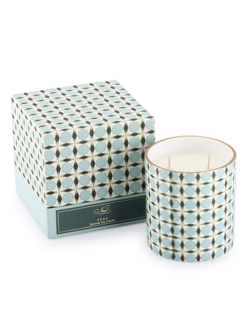 Niana Zeal The Timeless Collection Luxury Scented Soy Candle in Bone China