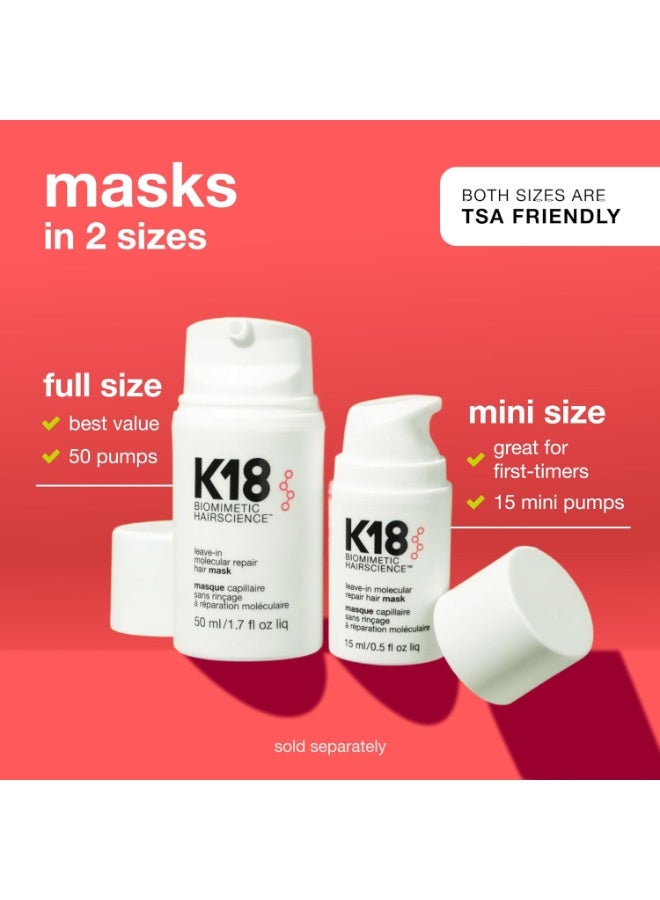 كيه ثمانية عشر ماسك كي 18 الإصلاحي الجزيئي للشعر بدون شطف 50ml - Image 4