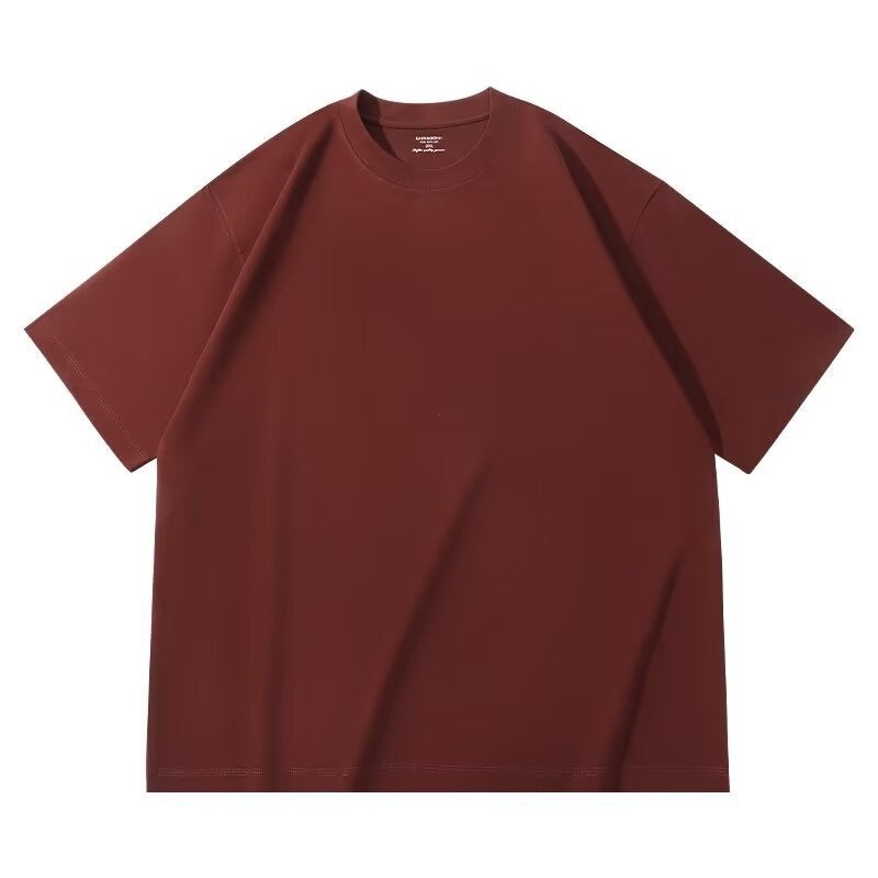 Solona Cool T-Shirt Men'S Short Sleeve Summer Upf50 Sunscreen Ice Silk Solid Color 260G Heavy Antibacterial T-Shirt Men'S - Image 1