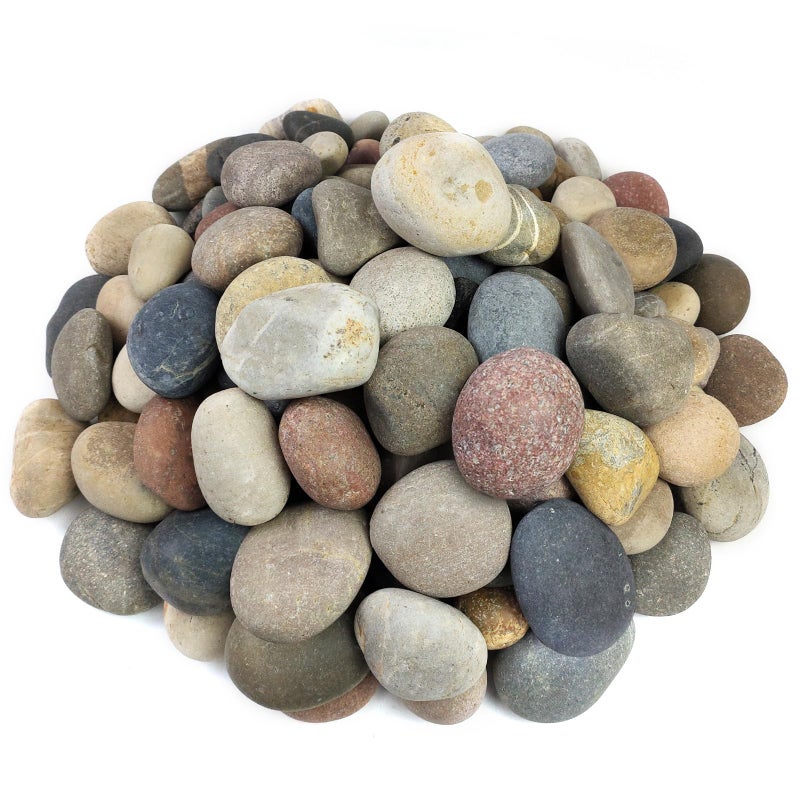 FANTIAN 20 lbs Large River Rocks for Outdoor Landscaping, 3-4 Inch Decorative Pebbles for Landscaping Garden Yard Paving Fish Tank Plant Crafting Walkways and Painting - Image 1